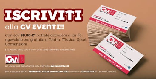 Promozioni con family card - gv eventi