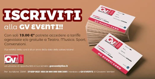 Promozioni con la privato card - gv eventi