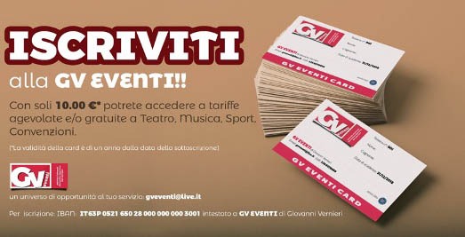 Promozioni con la studente card - gv eventi